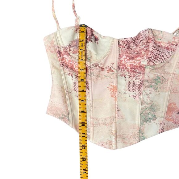 NWT White Fox Boutique In the Morning Bustier Womens Size S Primrose Pink Corset - Picture 12 of 13